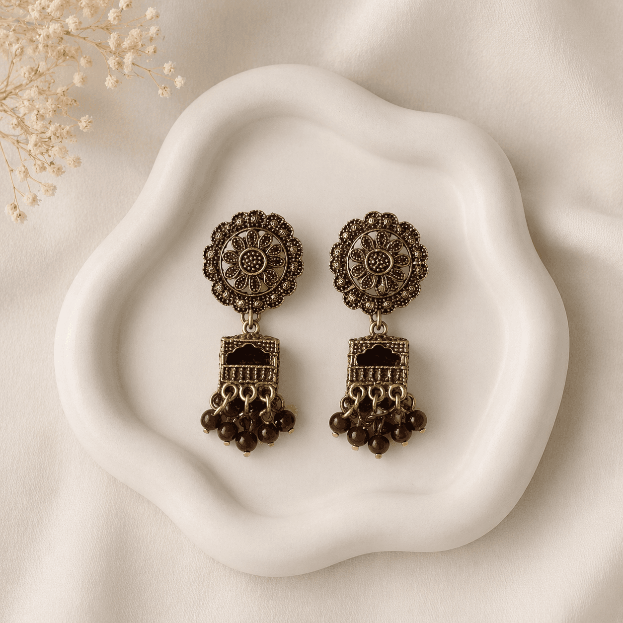 Brown Chandelier Earrings - Image 1
