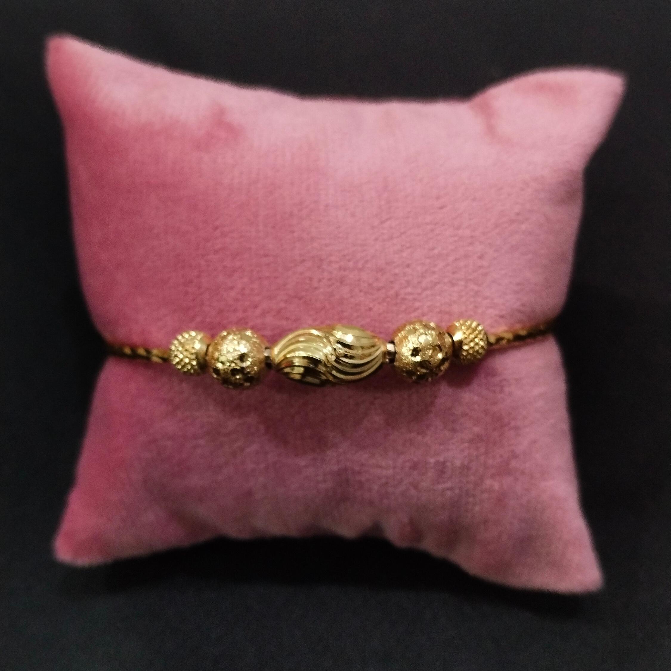 Gold Beaded Bracelet - Image 1