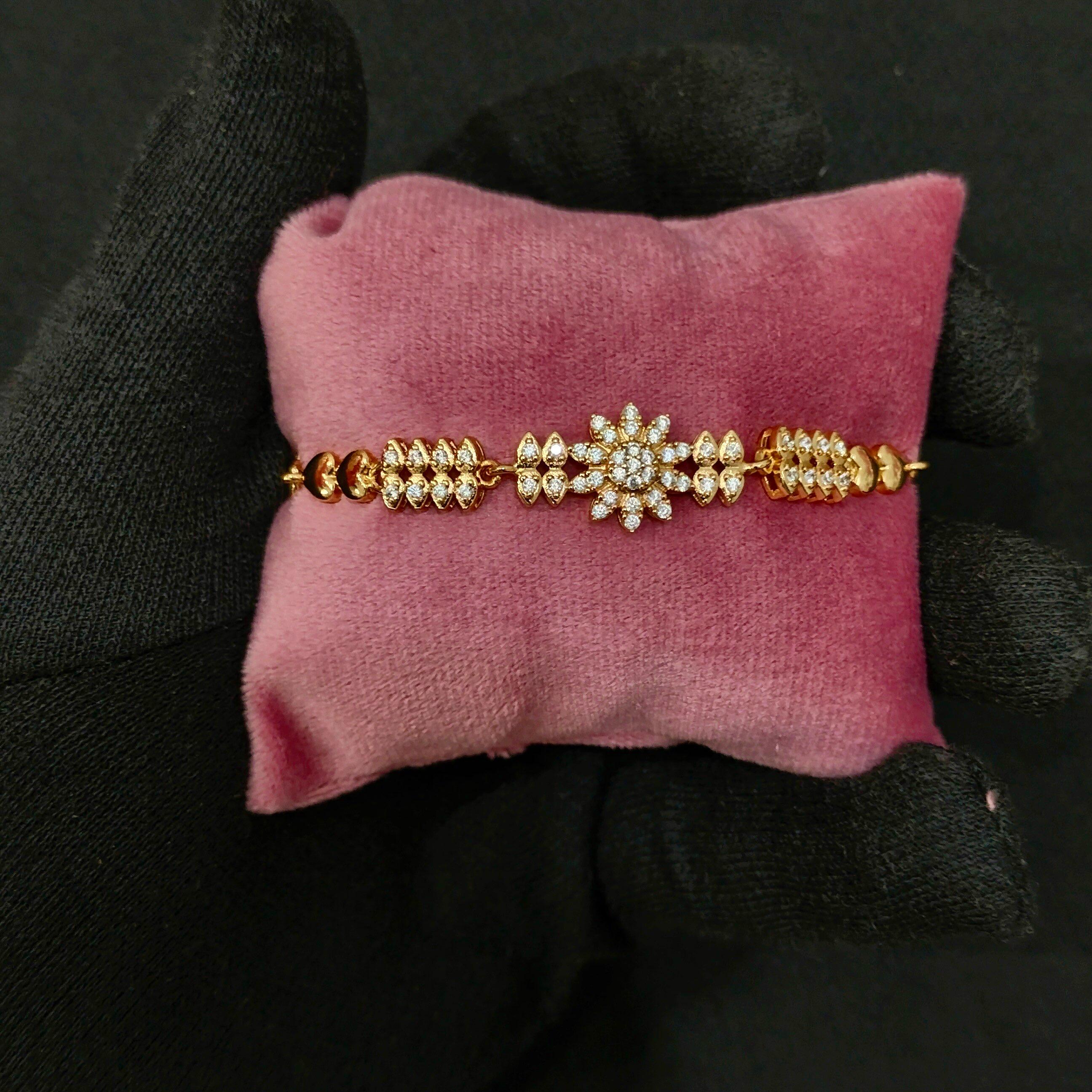 Gold Crystal Bracelet - Image 1