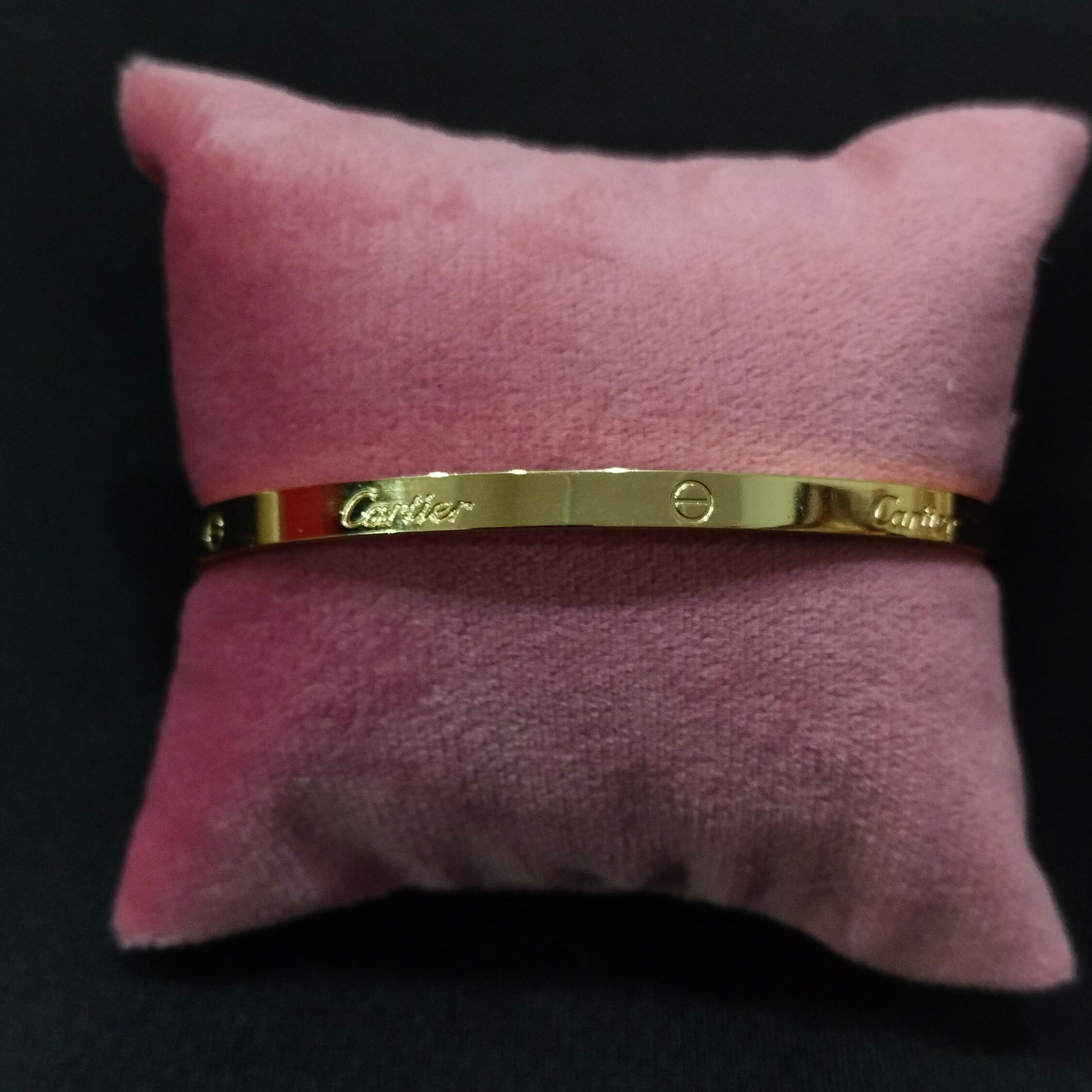 Gold Cartier Bangle Bracelet - Image 1