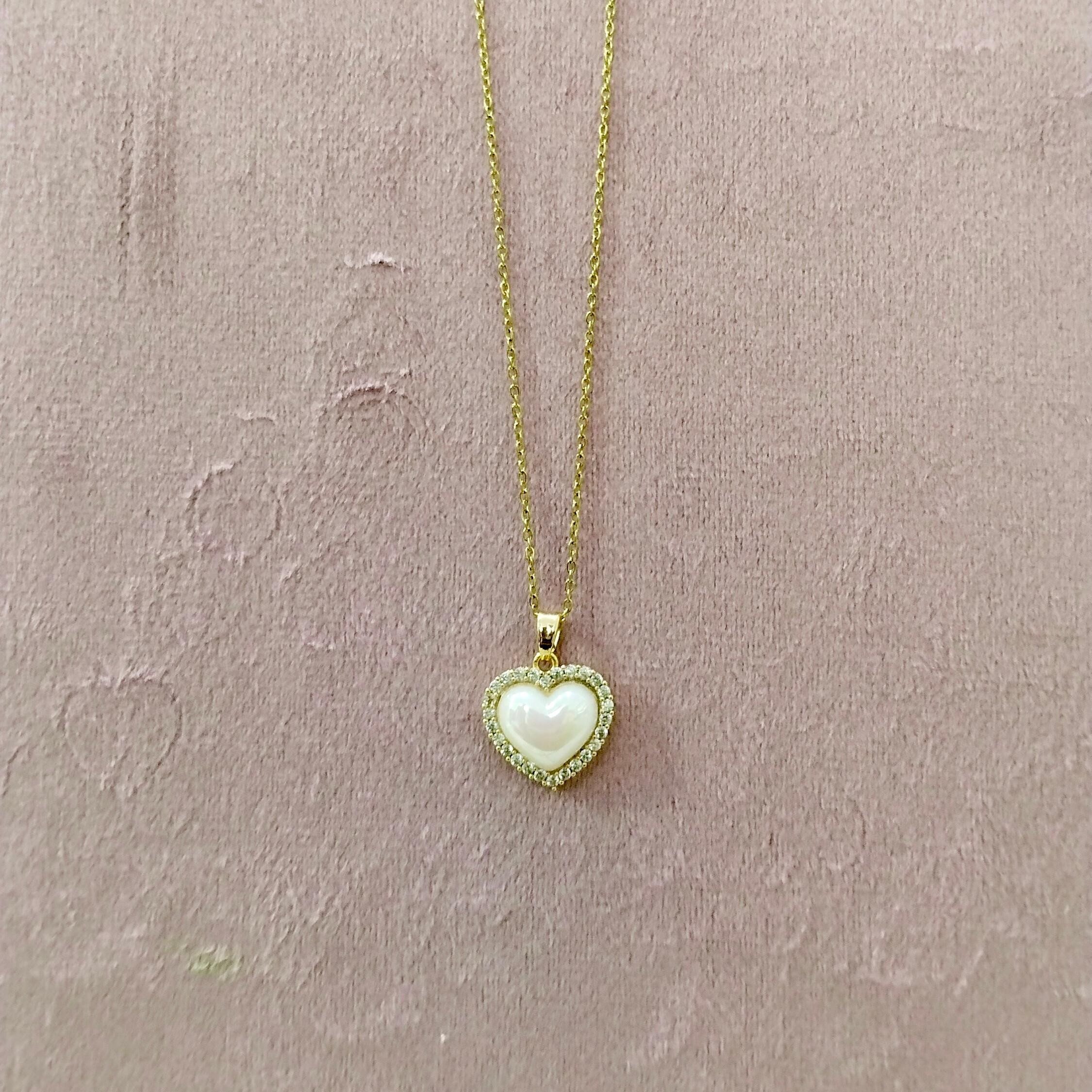 Pearl Heart Pendant - Image 1