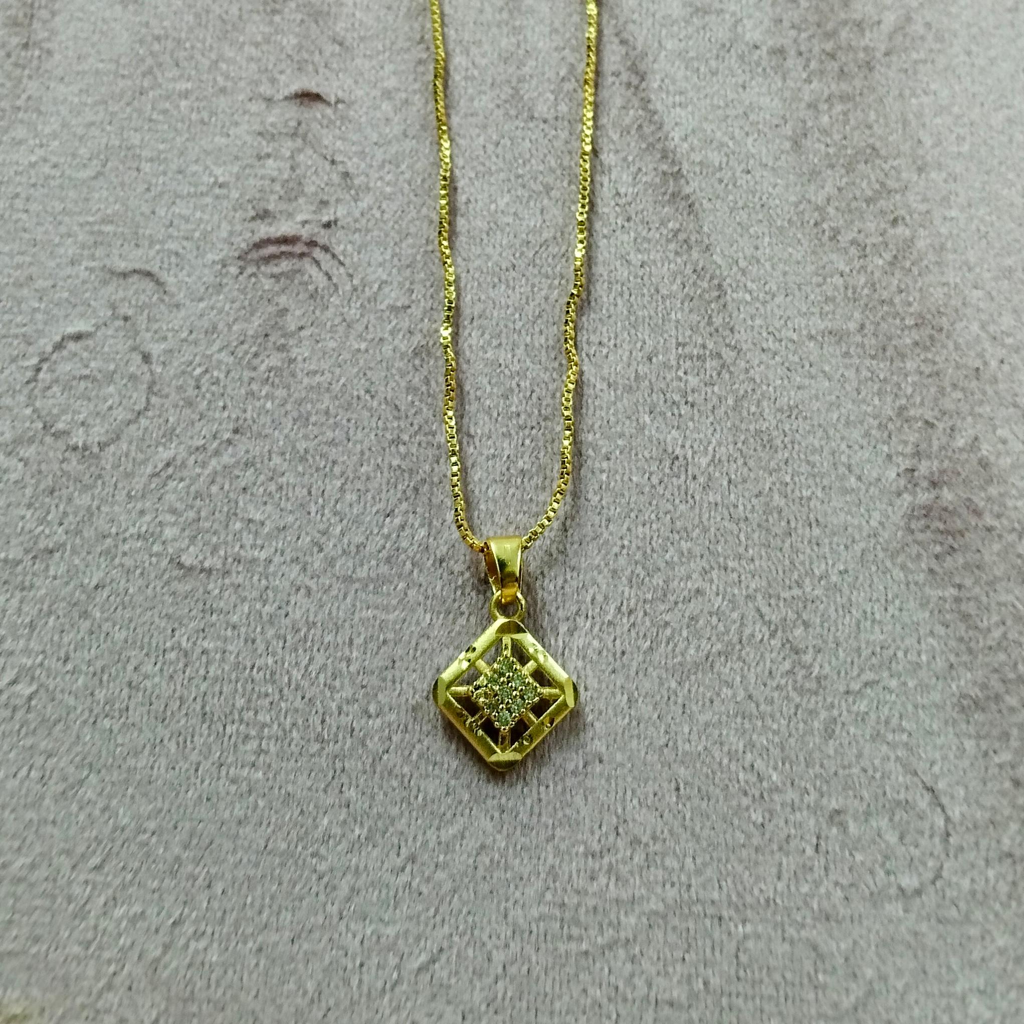 Gold Diamond Pendant - Image 1