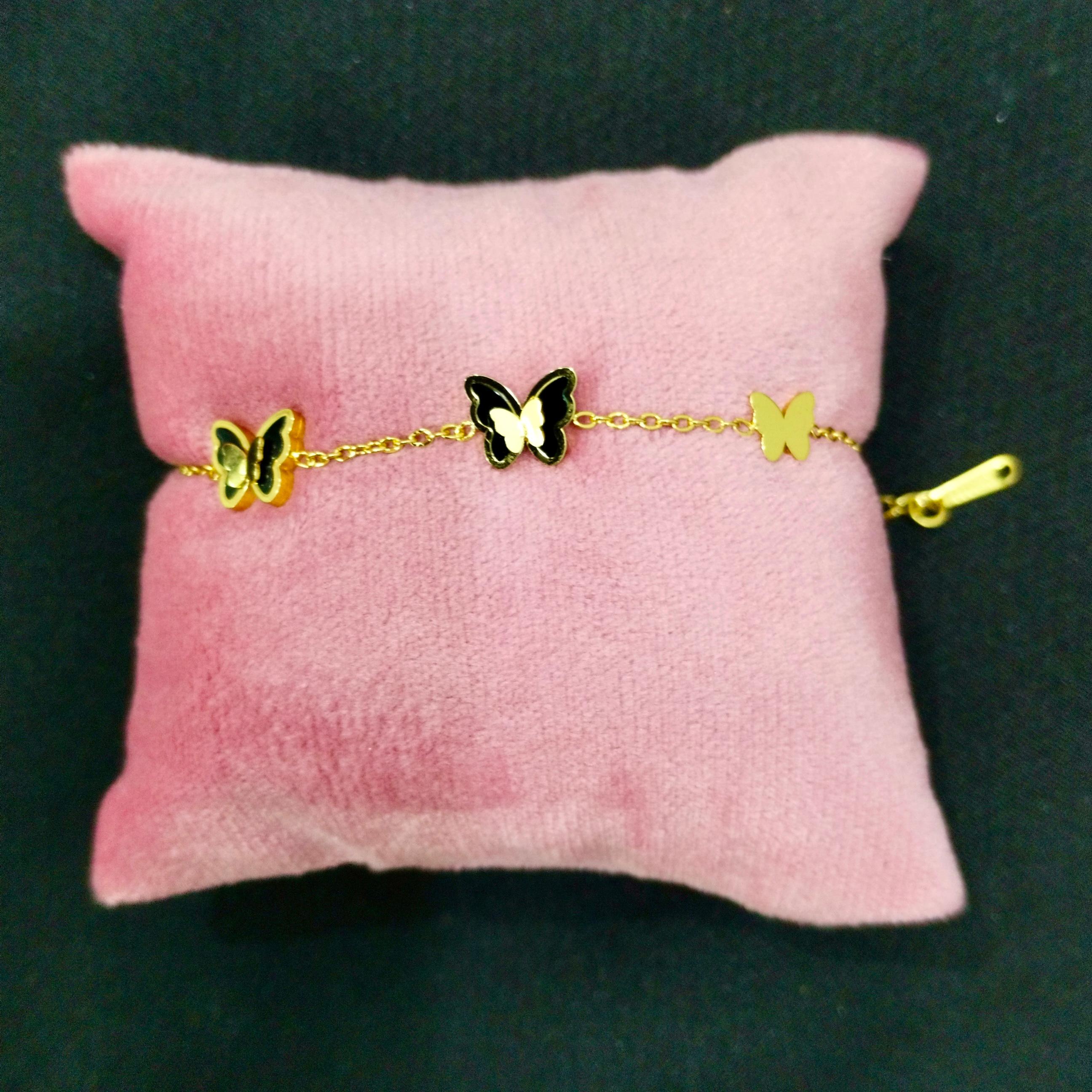 Gold Butterfly Chain Bracelet - Image 1