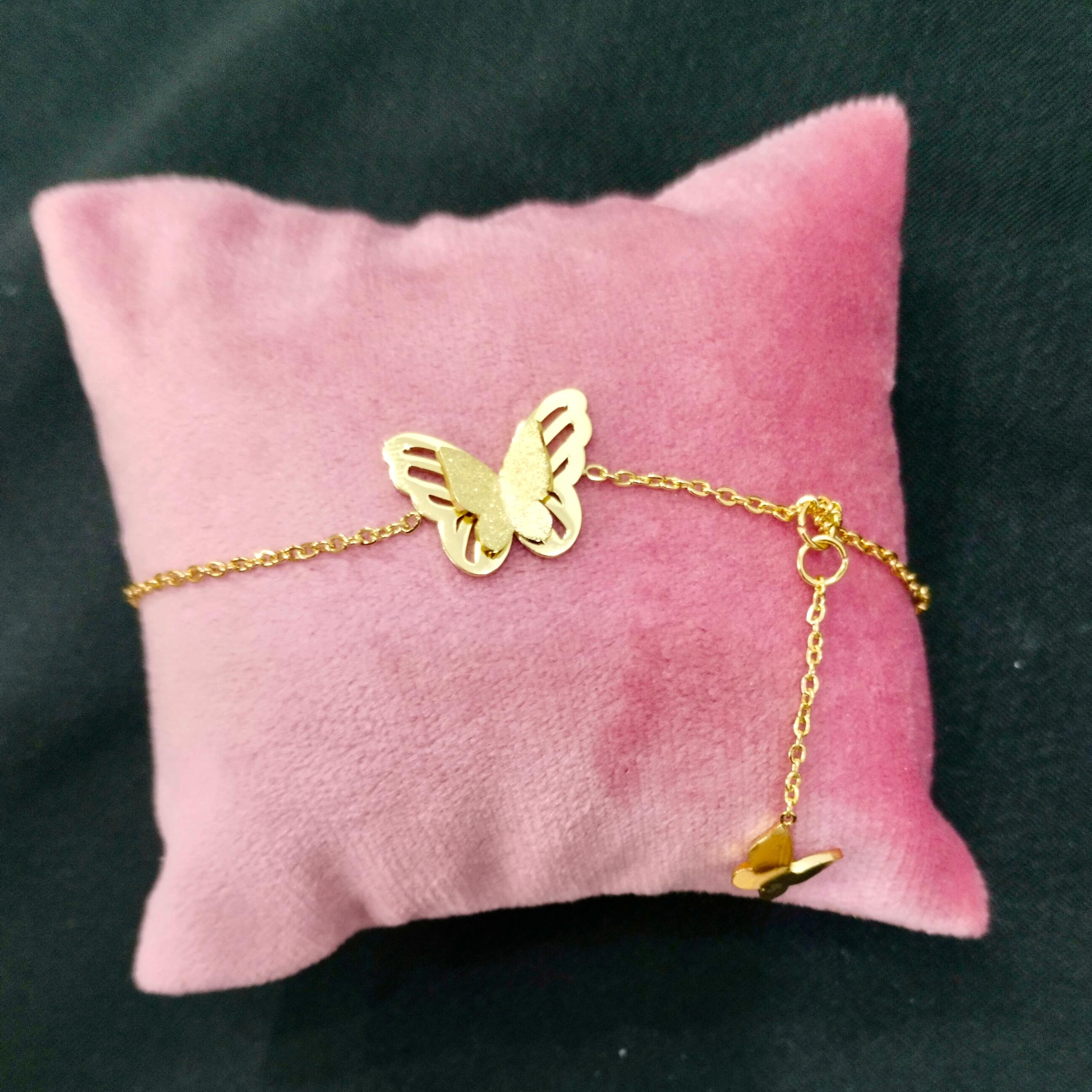 Gold Butterflies Chain Bracelet - Image 1